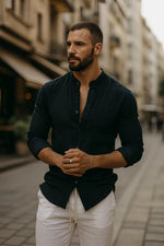 Relaxed fit zomer overhemd Heren