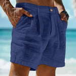 Chino korte broek met elastische taille heren