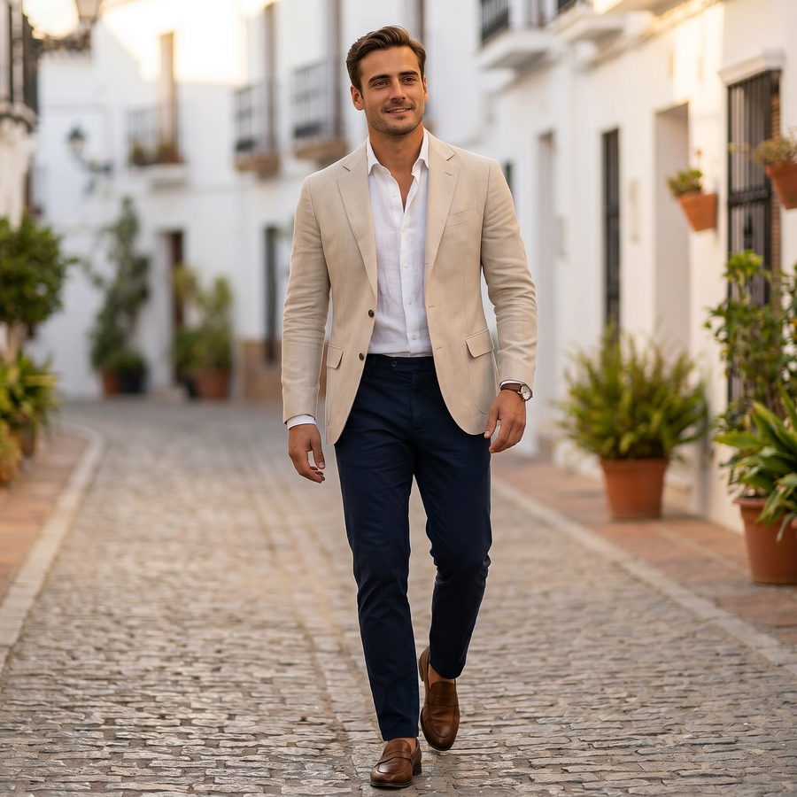 Lichte elegante blazer Heren