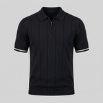 Slim fit poloshirt met rits Heren