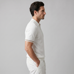 Slim fit poloshirt met rits Heren
