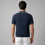Slim fit poloshirt met rits Heren
