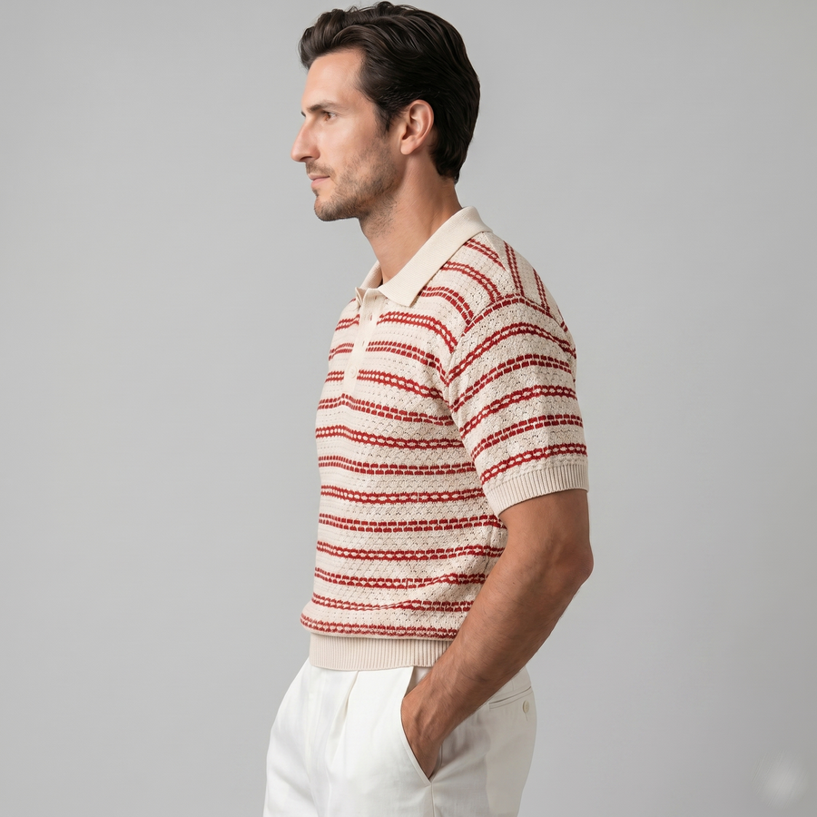 Gestreept poloshirt Heren