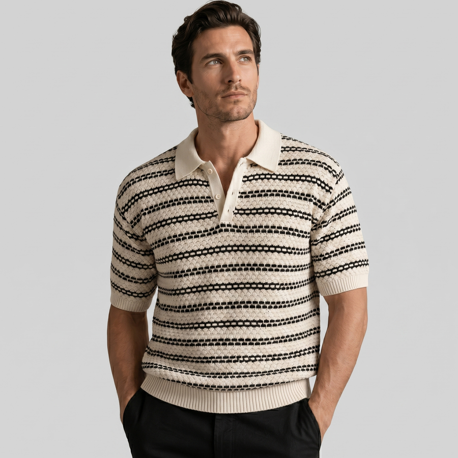 Gestreept poloshirt Heren