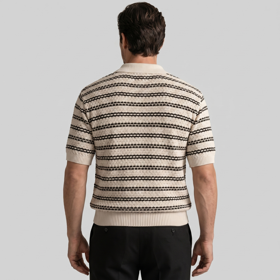 Gestreept poloshirt Heren