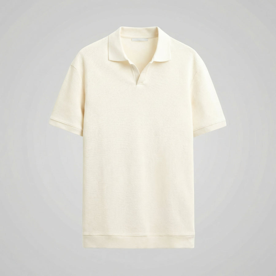 Poloshirt met V-hals Heren