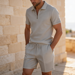 2-Delige Heren Set met Polo en Korte Broek
