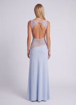 Maxi jurk met open rug en kant Dames