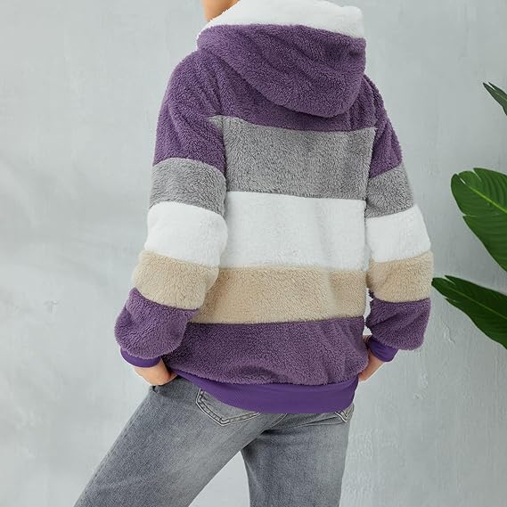 Teddy Vest Dames met Capuchon