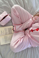 Pyjama Set met Hartjesknopen Dames