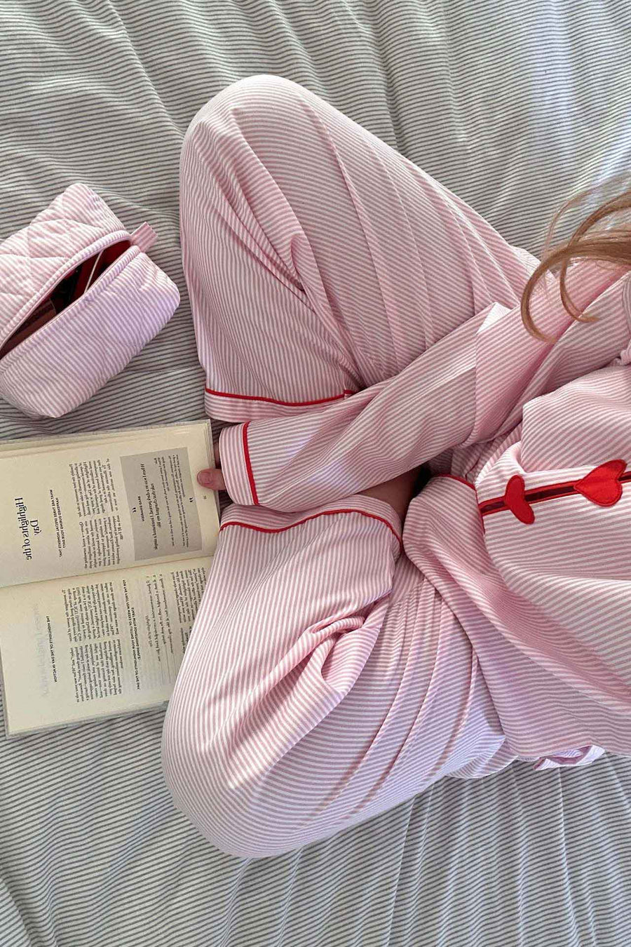 Pyjama Set met Hartjesknopen Dames