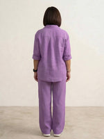 Tweedelige set met overhemd en broek Dames