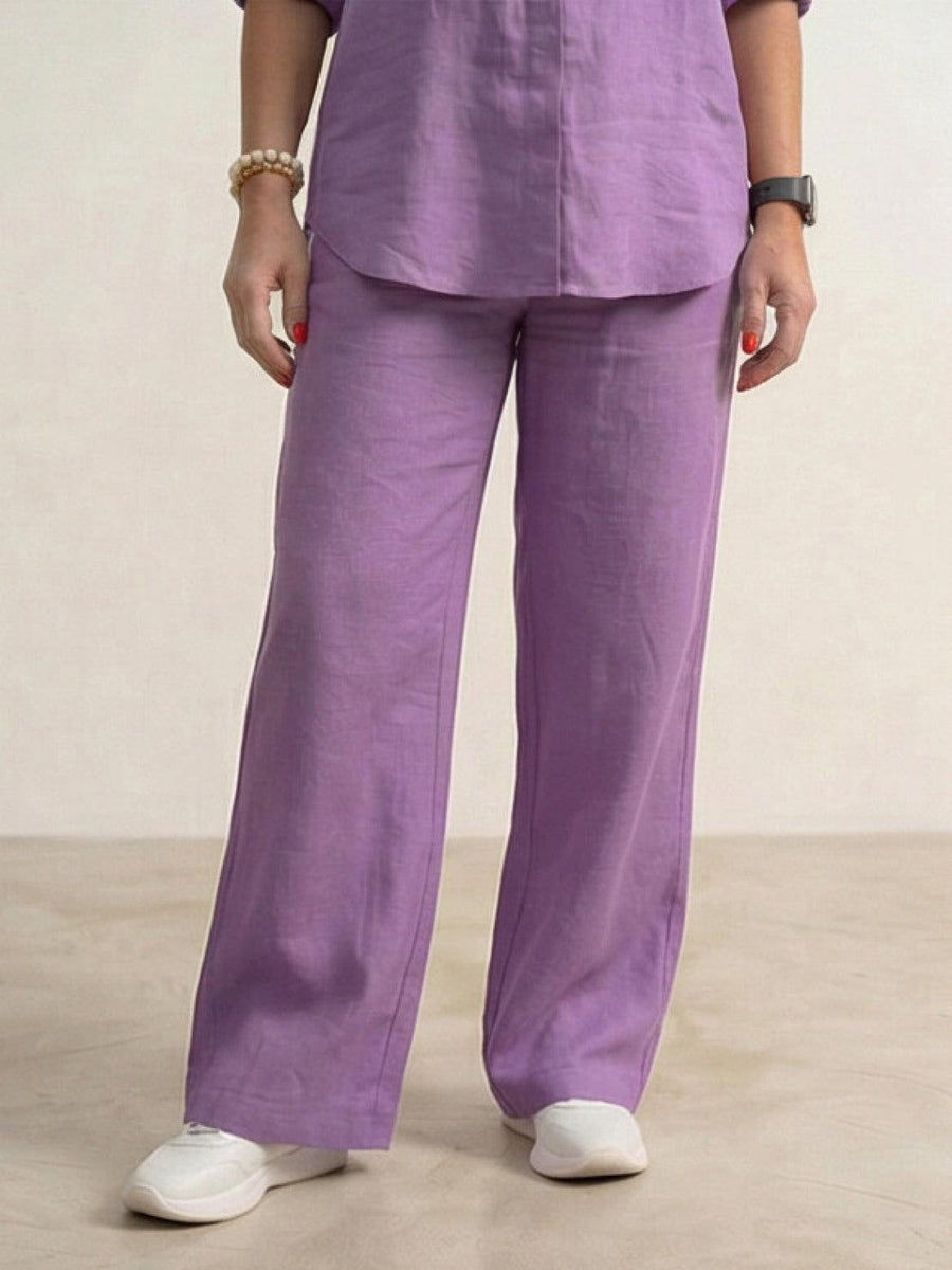 Tweedelige set met overhemd en broek Dames