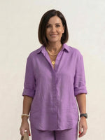 Tweedelige set met overhemd en broek Dames