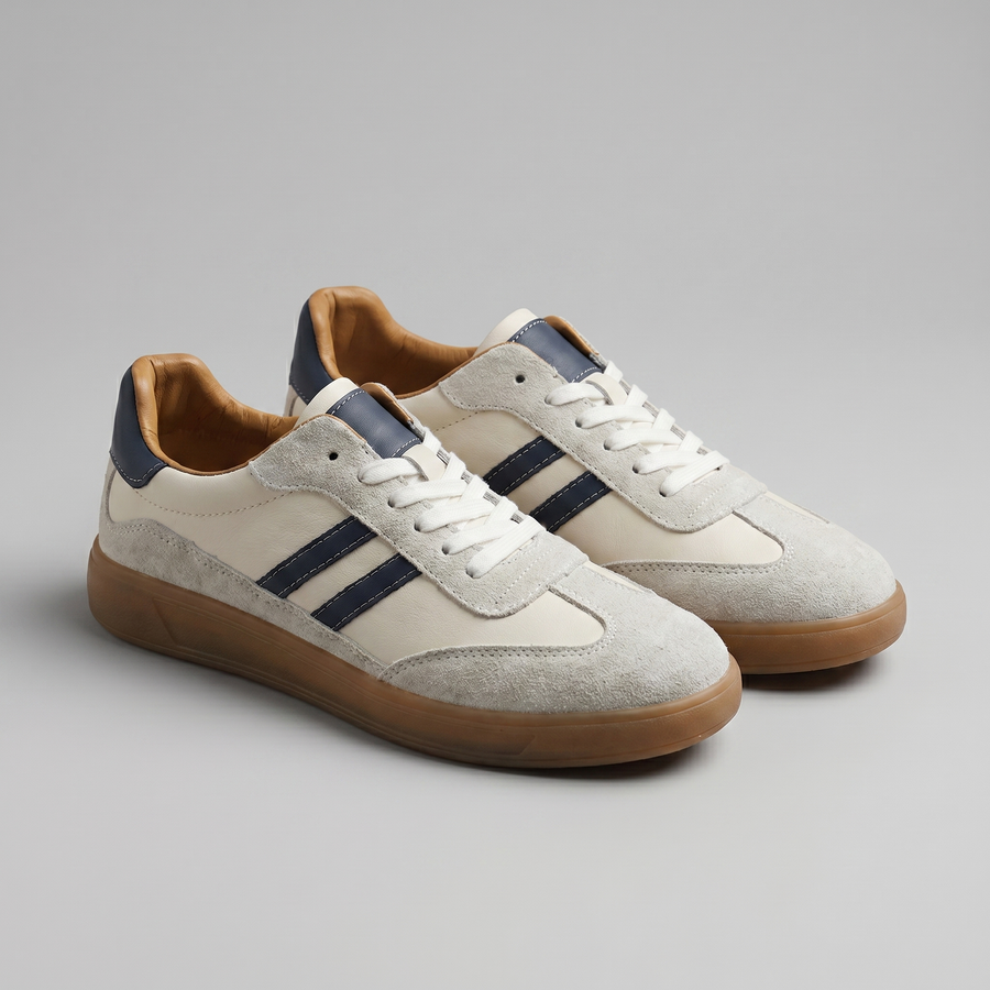 Retro Sneakers met Suede Heren