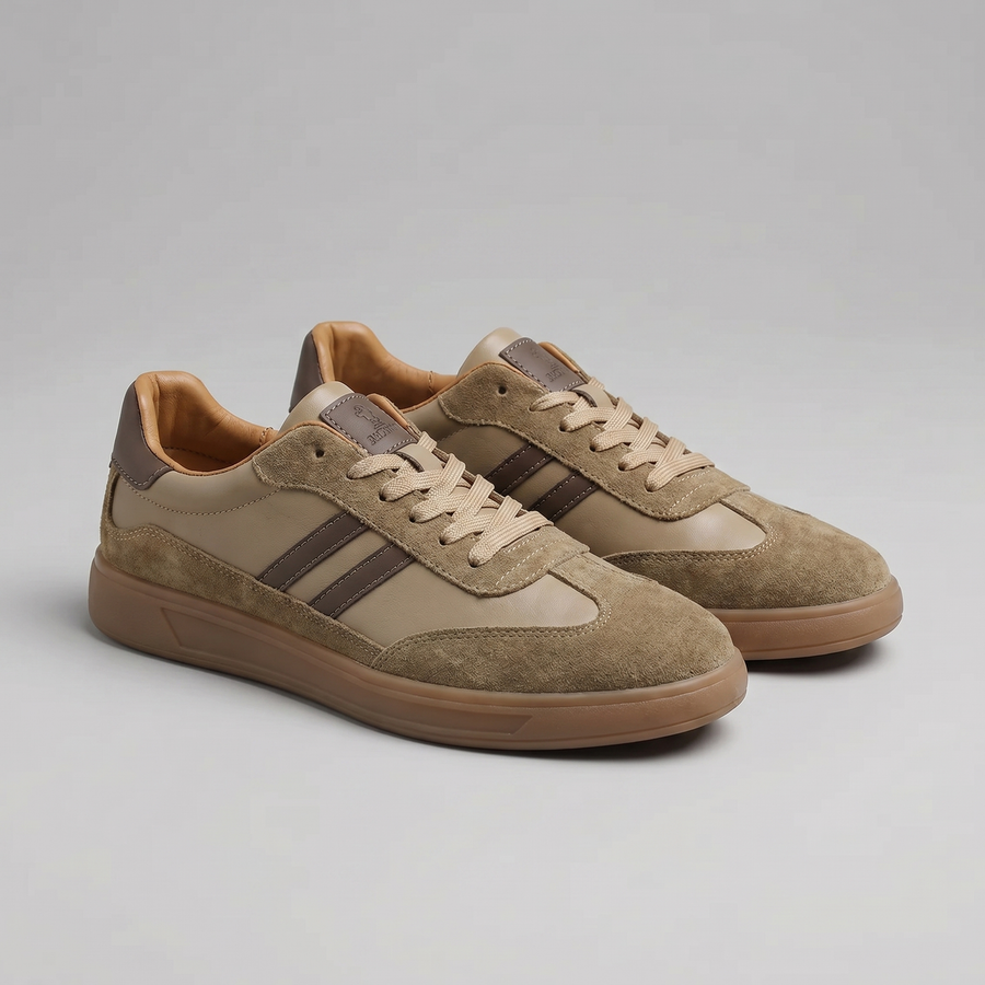 Retro Sneakers met Suede Heren