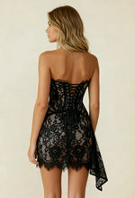 Corset Mini Jurk met Kant Dames