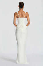 Bodycon maxi jurk met korset Dames