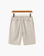 Linnen zomer shorts met elastische taille Heren