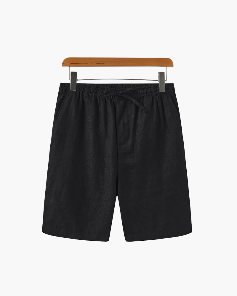 Linnen zomer shorts met elastische taille Heren