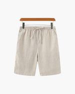 Linnen zomer shorts met elastische taille Heren