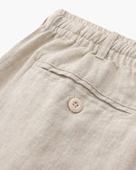 Linnen zomer shorts met elastische taille Heren