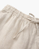 Linnen zomer shorts met elastische taille Heren