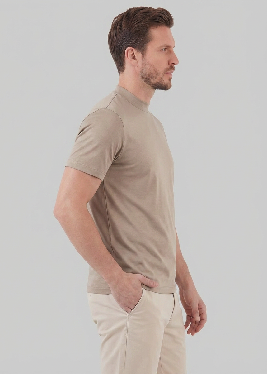 Slim fit T-shirt met ronde hals Heren