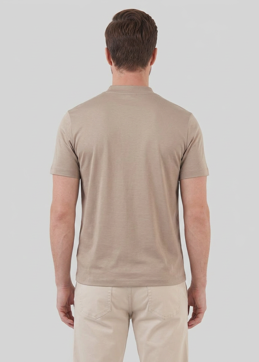 Slim fit T-shirt met ronde hals Heren
