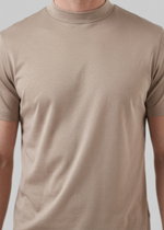 Slim fit T-shirt met ronde hals Heren
