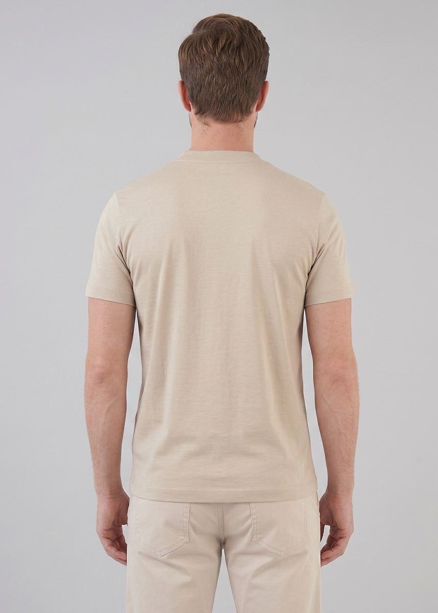 Slim fit T-shirt met ronde hals Heren