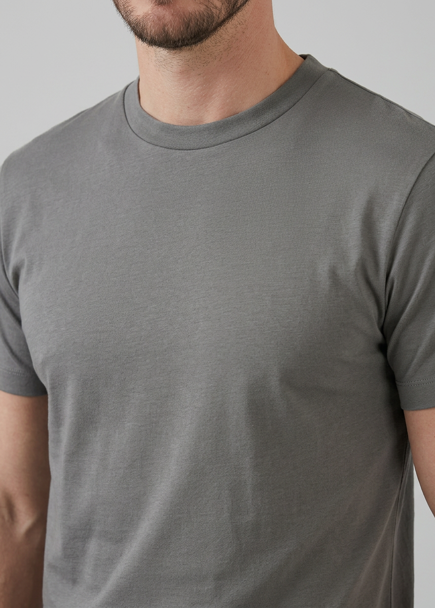 Slim fit T-shirt met ronde hals Heren