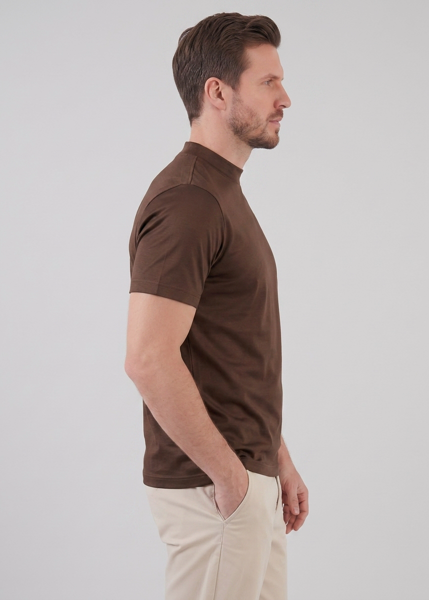 Slim fit T-shirt met ronde hals Heren