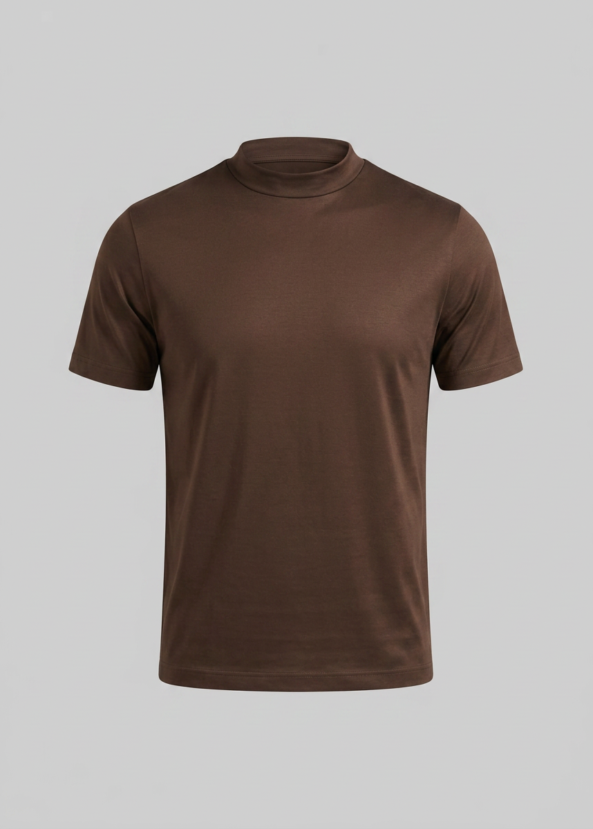 Slim fit T-shirt met ronde hals Heren