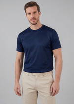 Slim fit T-shirt met ronde hals Heren