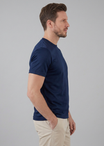 Slim fit T-shirt met ronde hals Heren