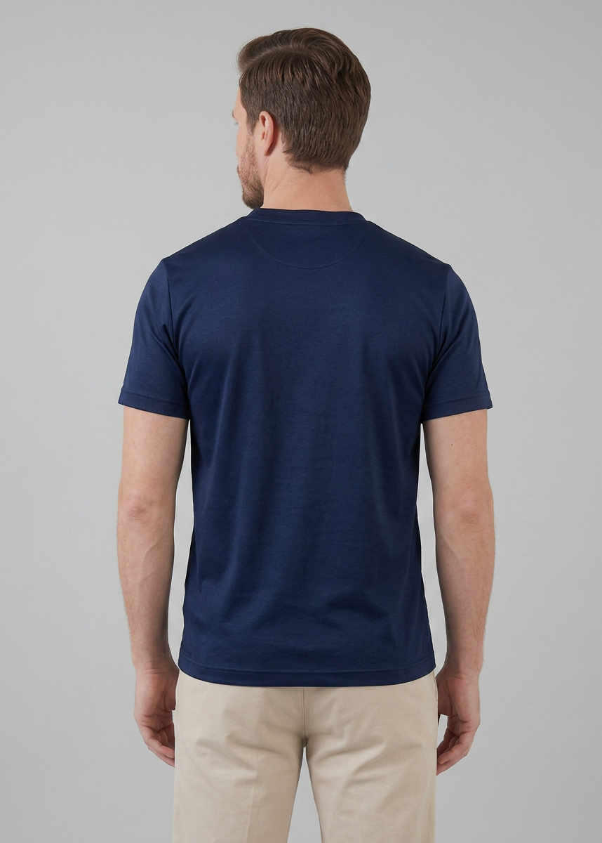 Slim fit T-shirt met ronde hals Heren