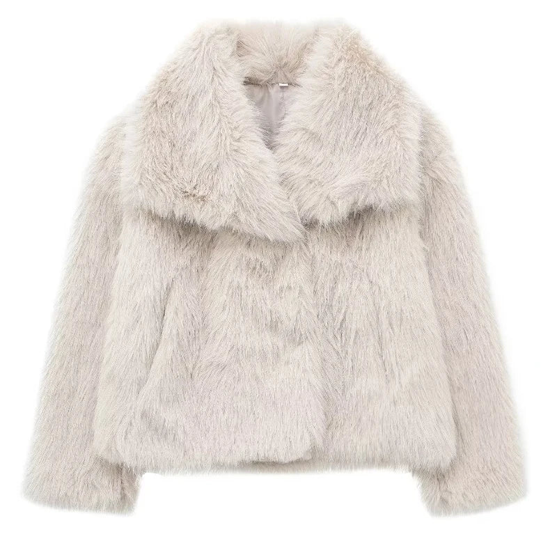 Faux Fur Jas Dames met Reverskraag