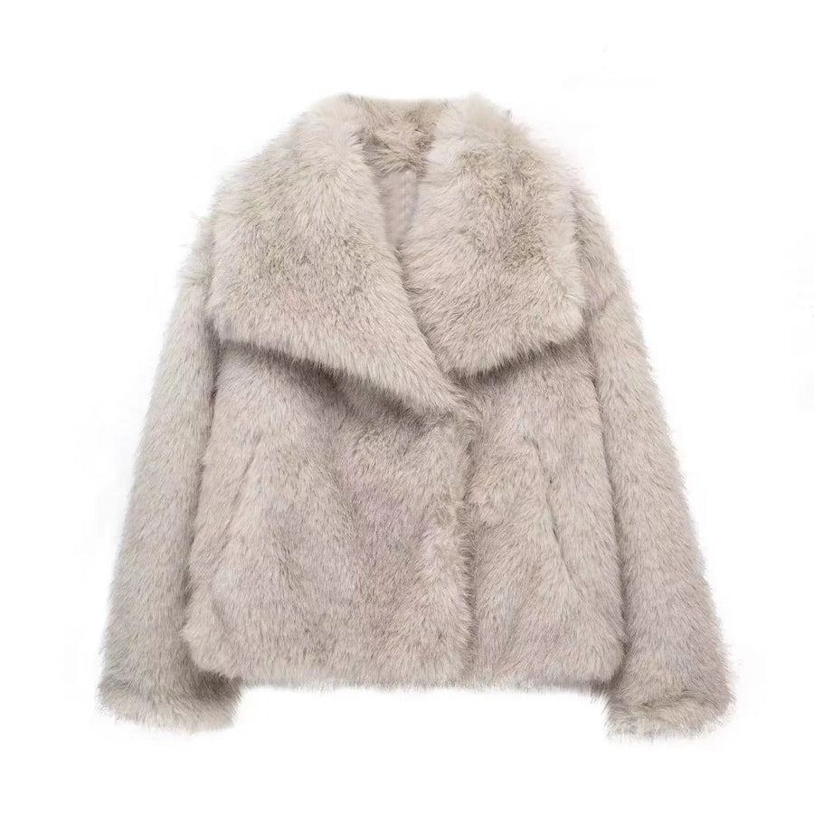 Faux Fur Jas Dames met Reverskraag