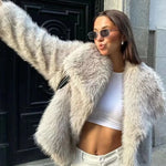 Faux Fur Jas Dames met Reverskraag