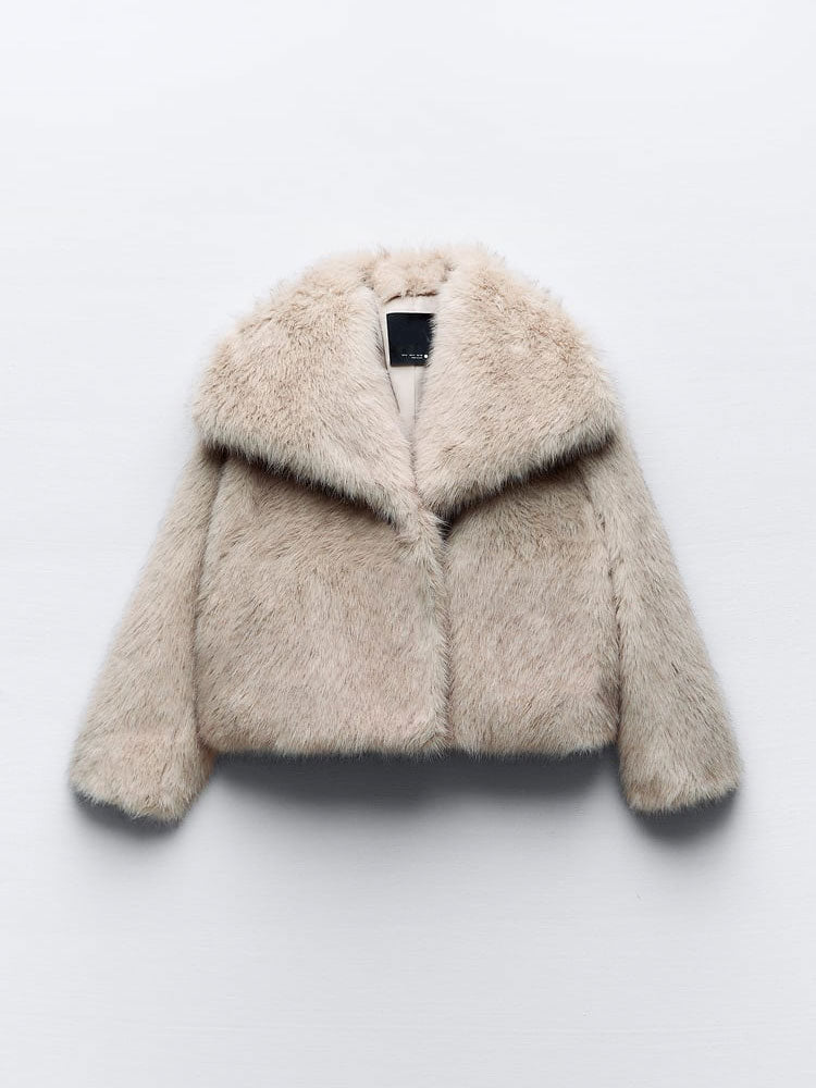 Faux Fur Jas Dames met Reverskraag