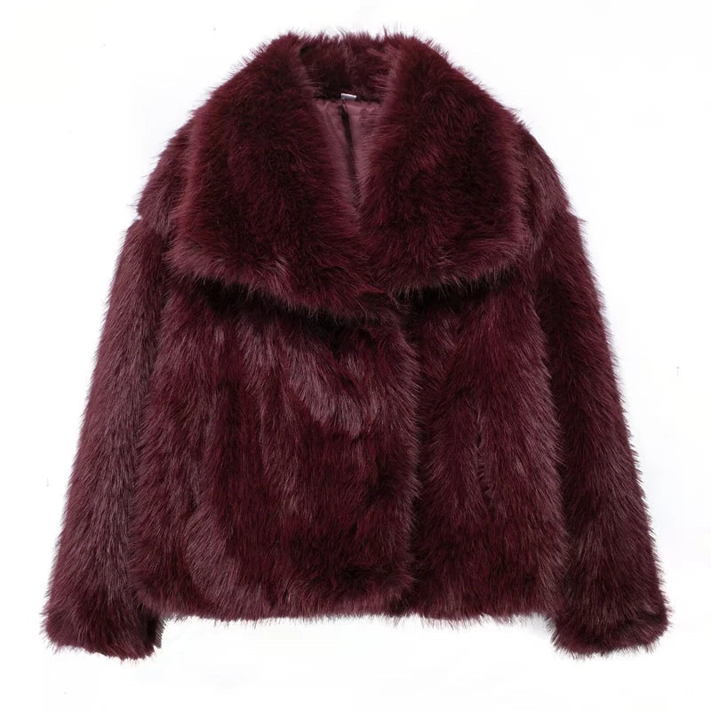Faux Fur Jas Dames met Reverskraag