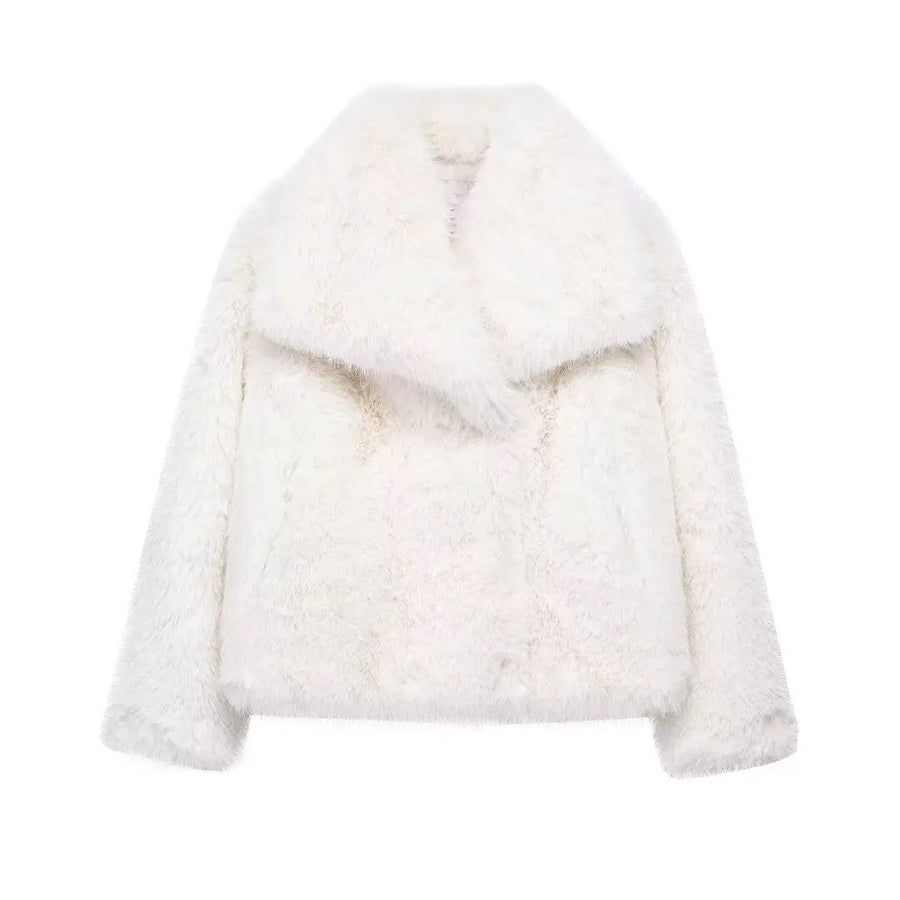 Faux Fur Jas Dames met Reverskraag