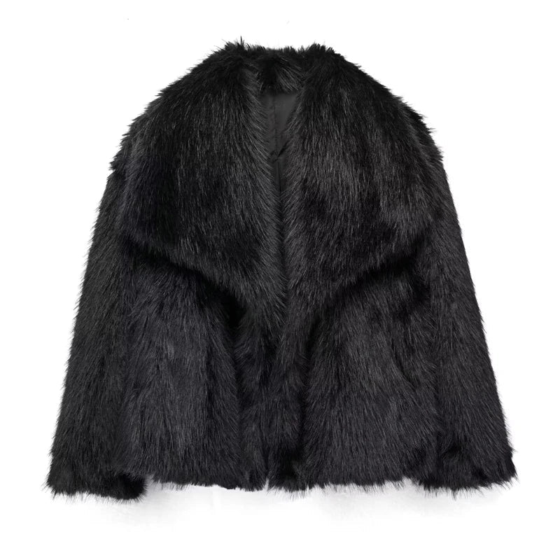 Faux Fur Jas Dames met Reverskraag
