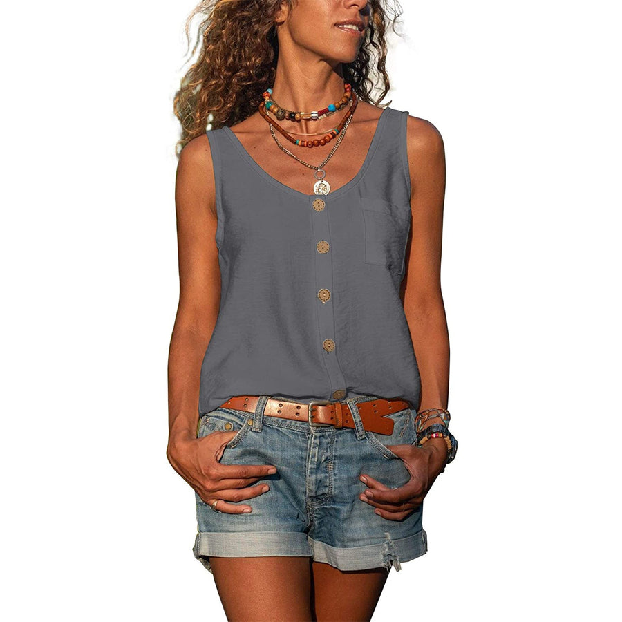 Tanktop met knopen Dames