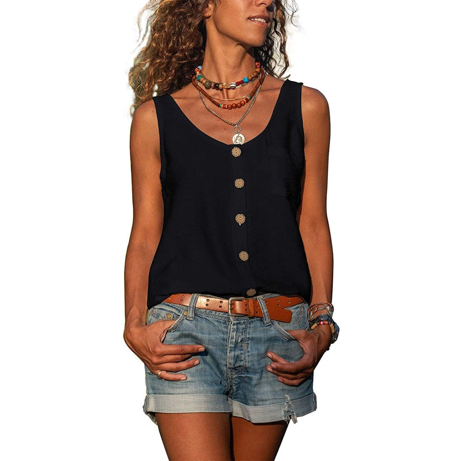Tanktop met knopen Dames