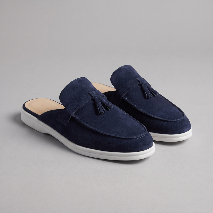 Suede Instap Loafers met Kwastjes Heren