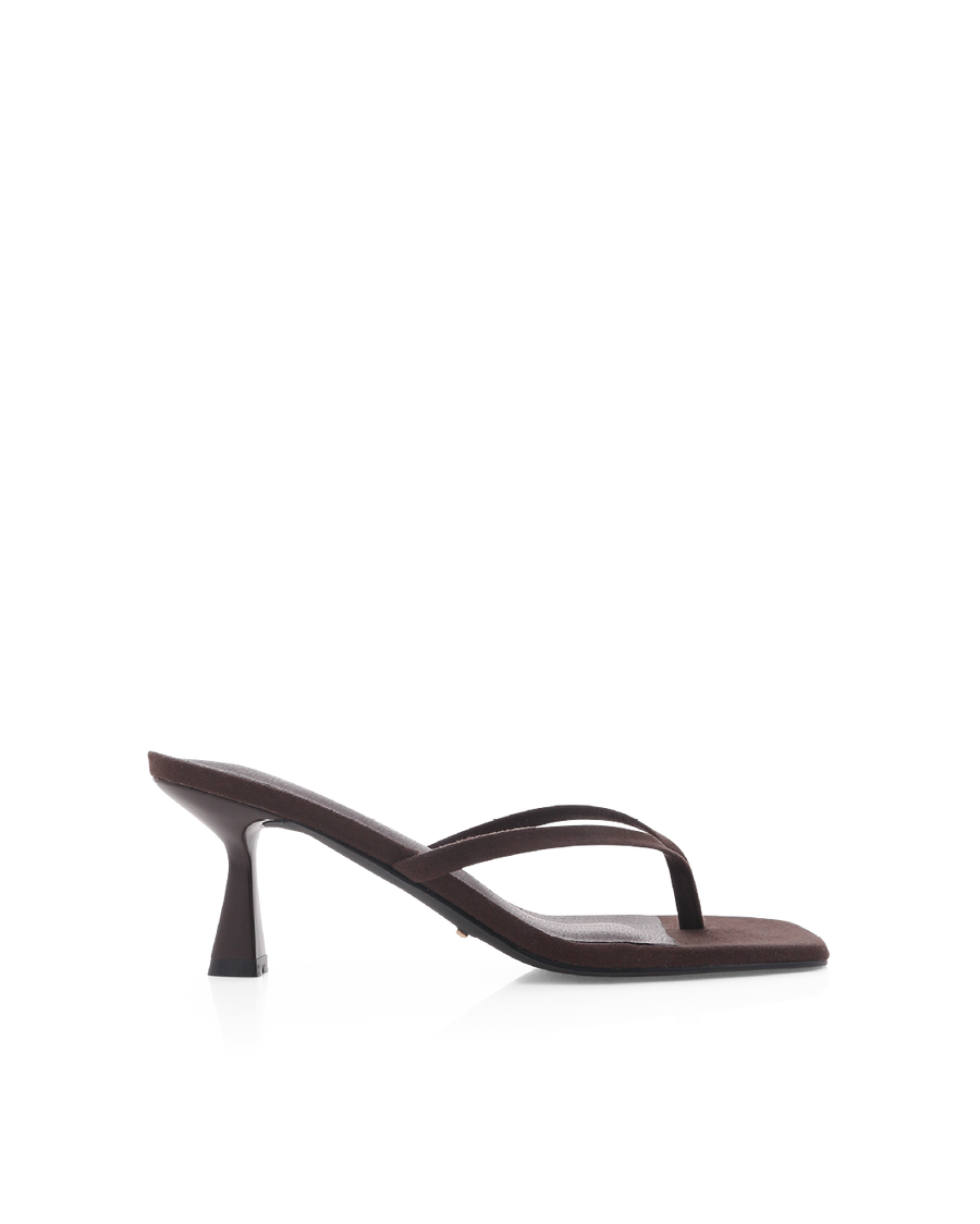 Suède sandalen met hak Dames