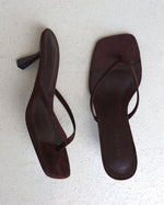 Suède sandalen met hak Dames
