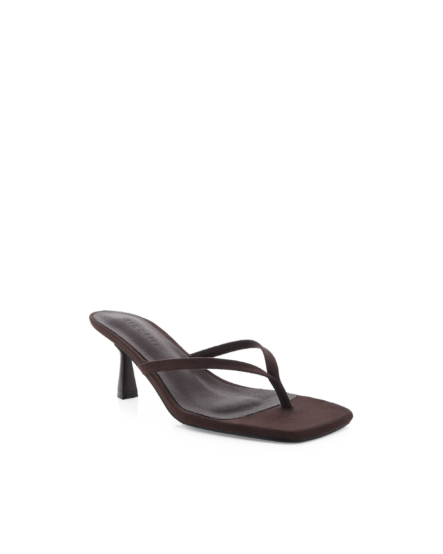 Suède sandalen met hak Dames